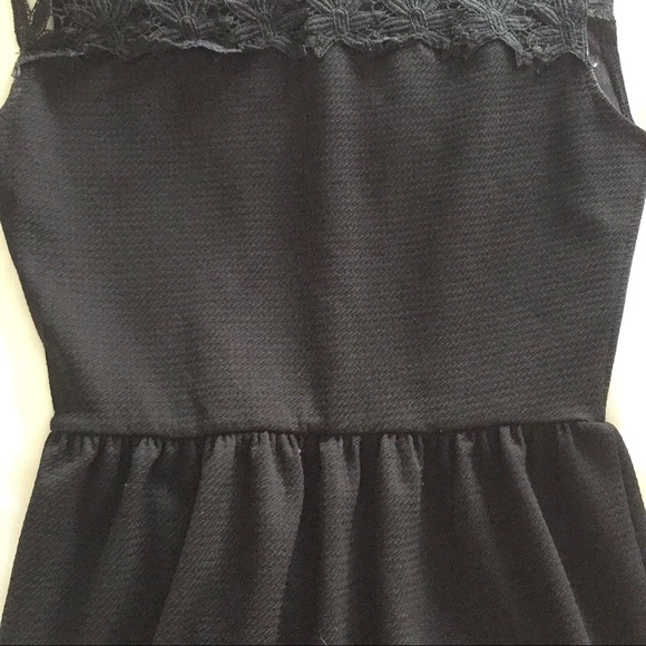 Soprano Sleeveless Lace Trim Skater Dress, Size S - Picture 6 of 6